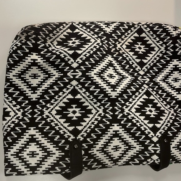 Big Buddha Multicolor Patterned beaded Tote zipper Bag preowned - Picture 5 of 14